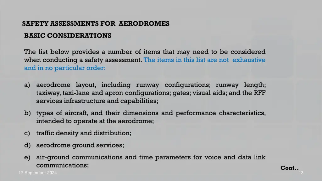 safety assessments for aerodromes 3