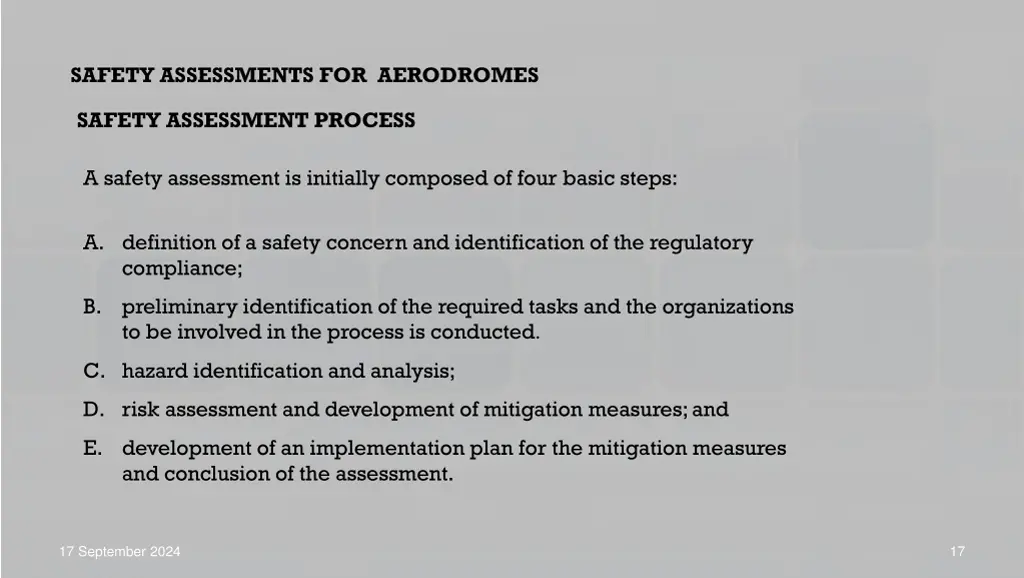 safety assessments for aerodromes 7