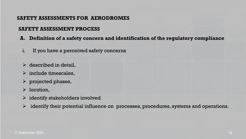 safety assessments for aerodromes 8