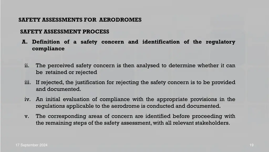 safety assessments for aerodromes 9