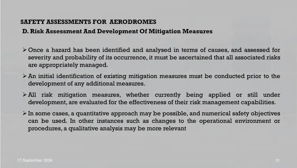 safety assessments for aerodromes d risk 2