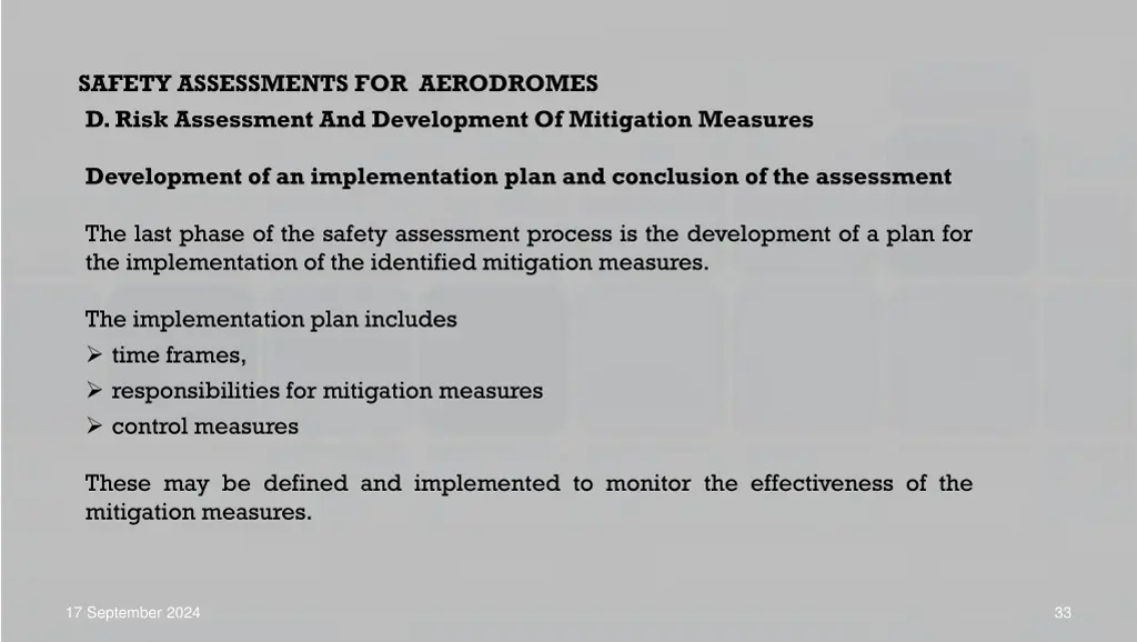 safety assessments for aerodromes d risk 4