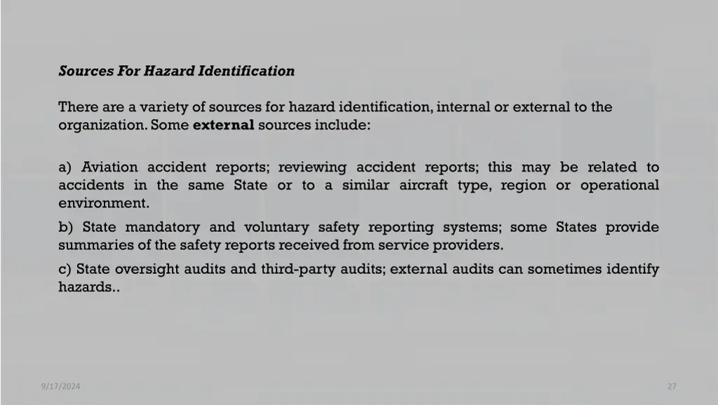 sources for hazard identification 1