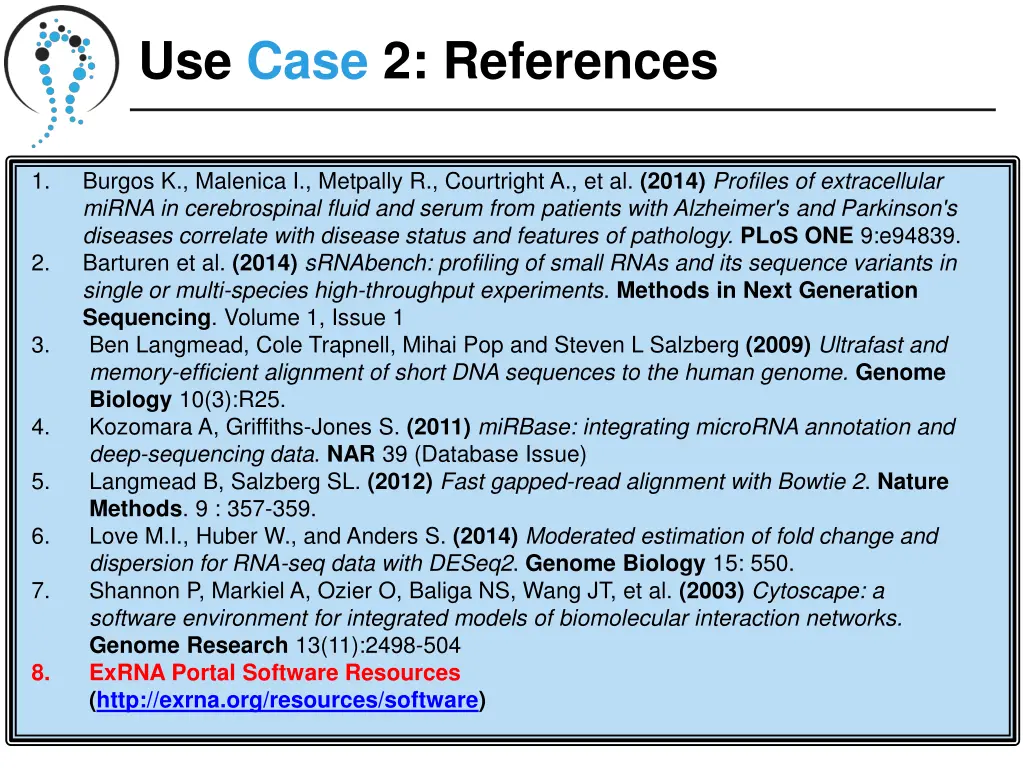 use case 2 references