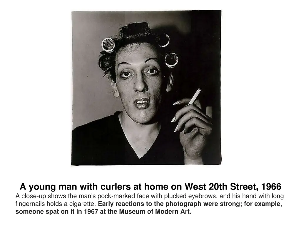 a young man with curlers at home on west 20th