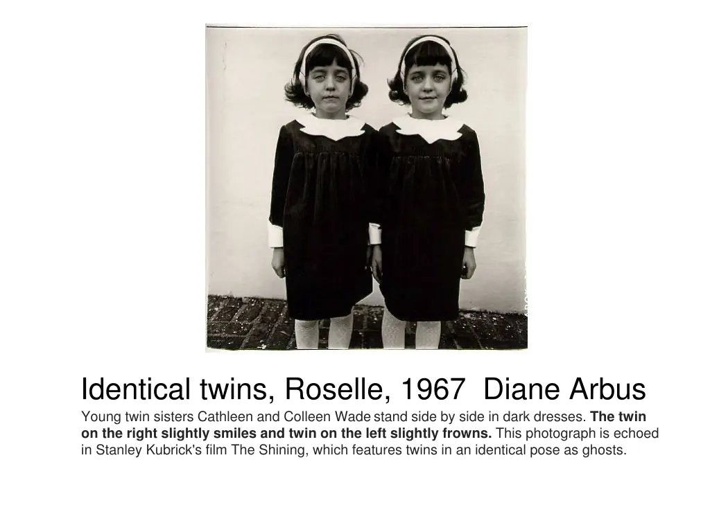 identical twins roselle 1967 diane arbus young