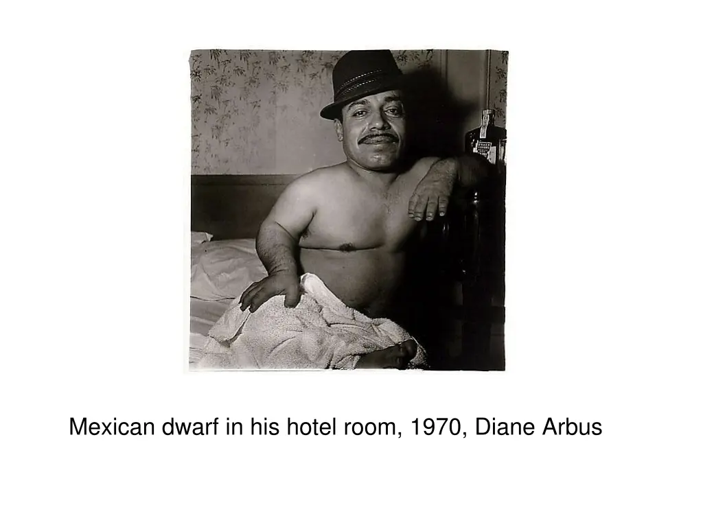 mexican dwarf in his hotel room 1970 diane arbus