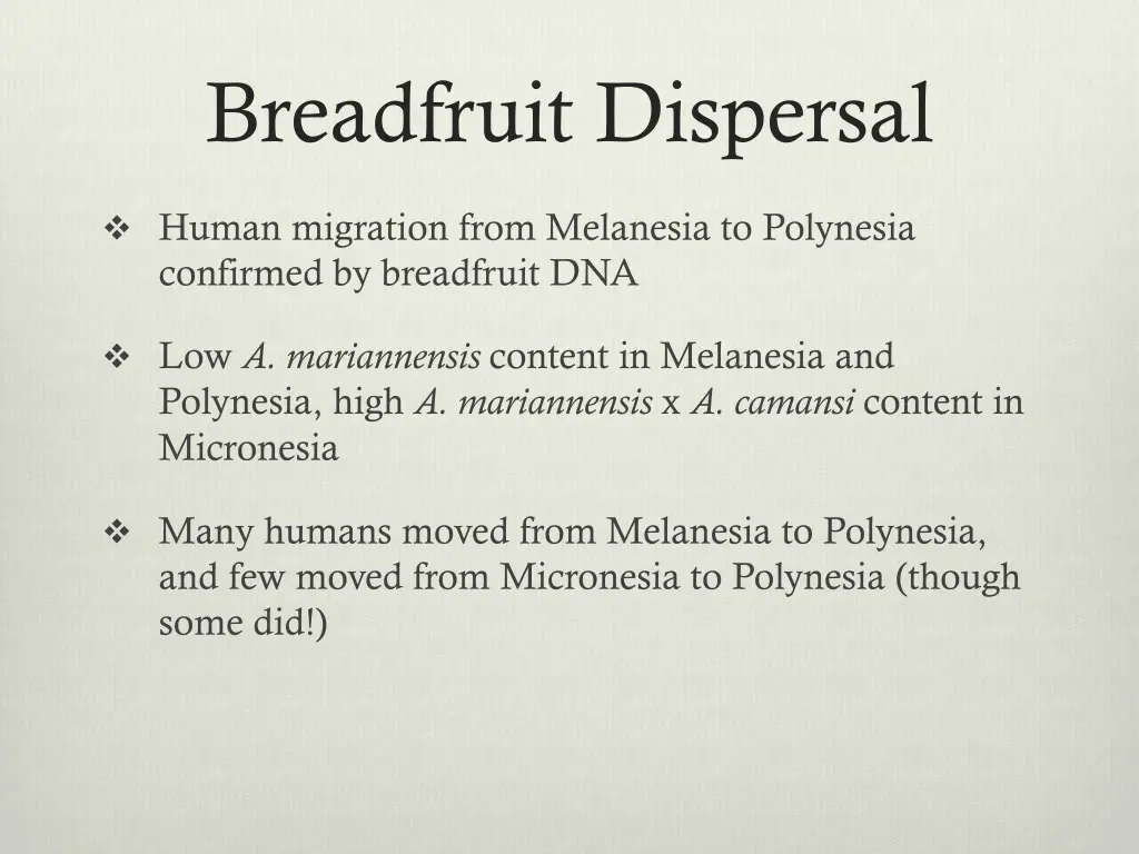 breadfruit dispersal