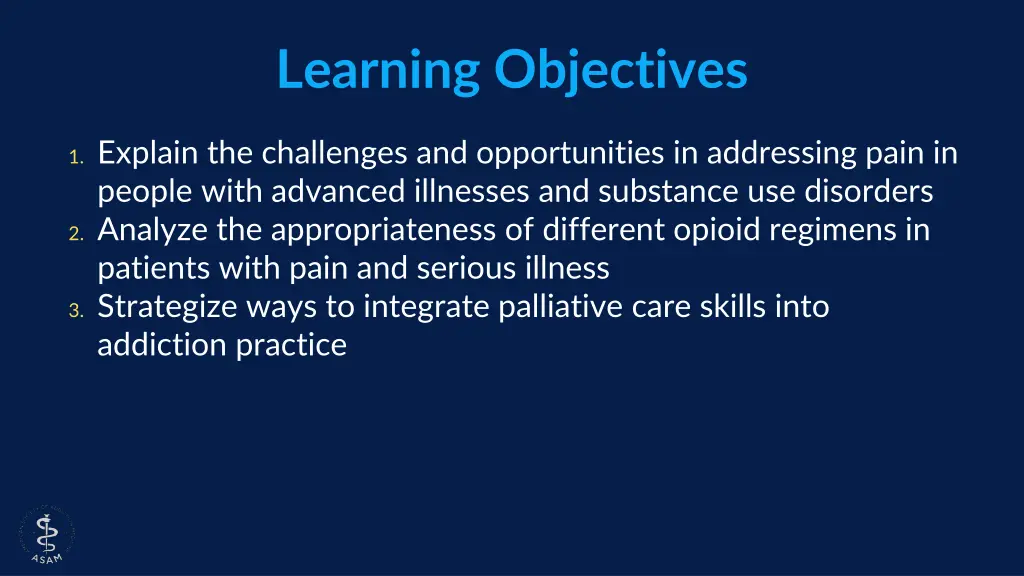 learning objectives