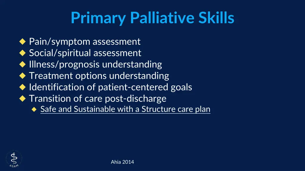 primary palliative skills