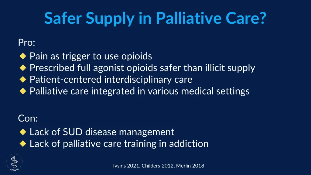 safer supply in palliative care