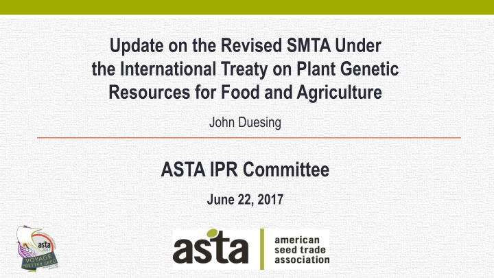 update on the revised smta under