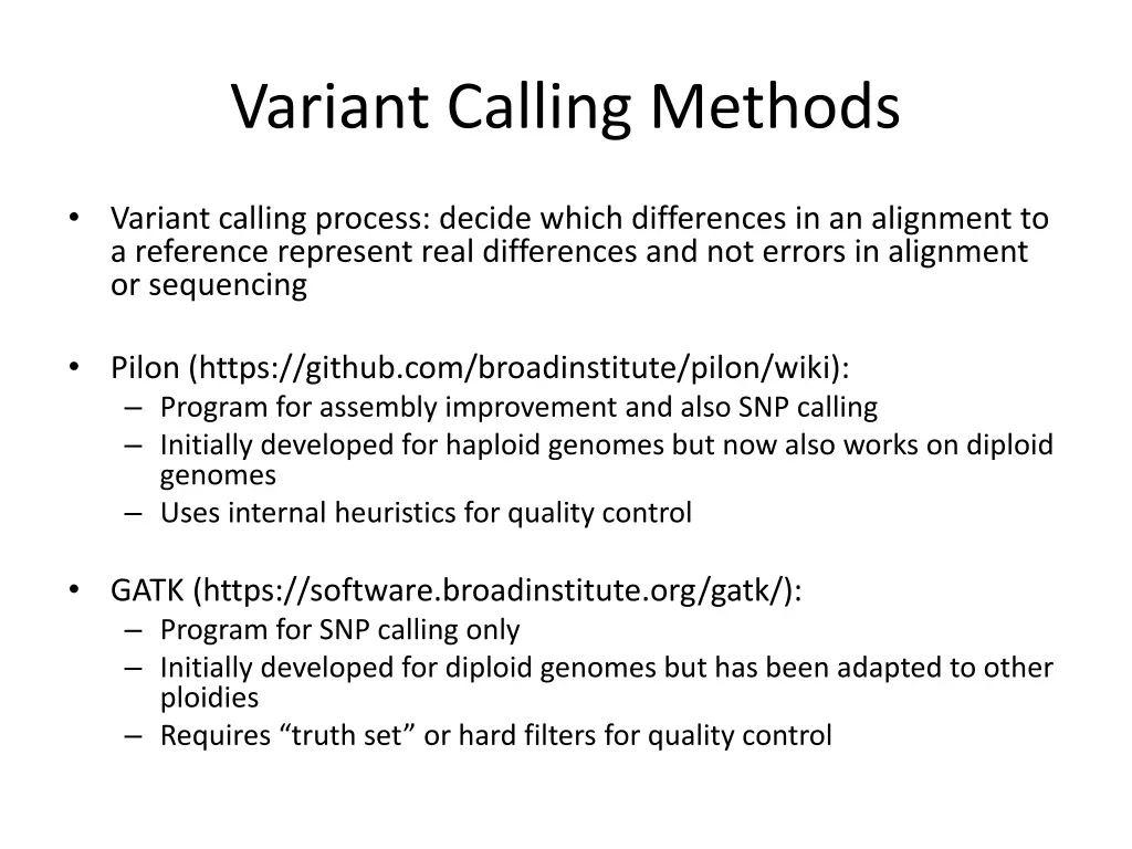 variant calling methods