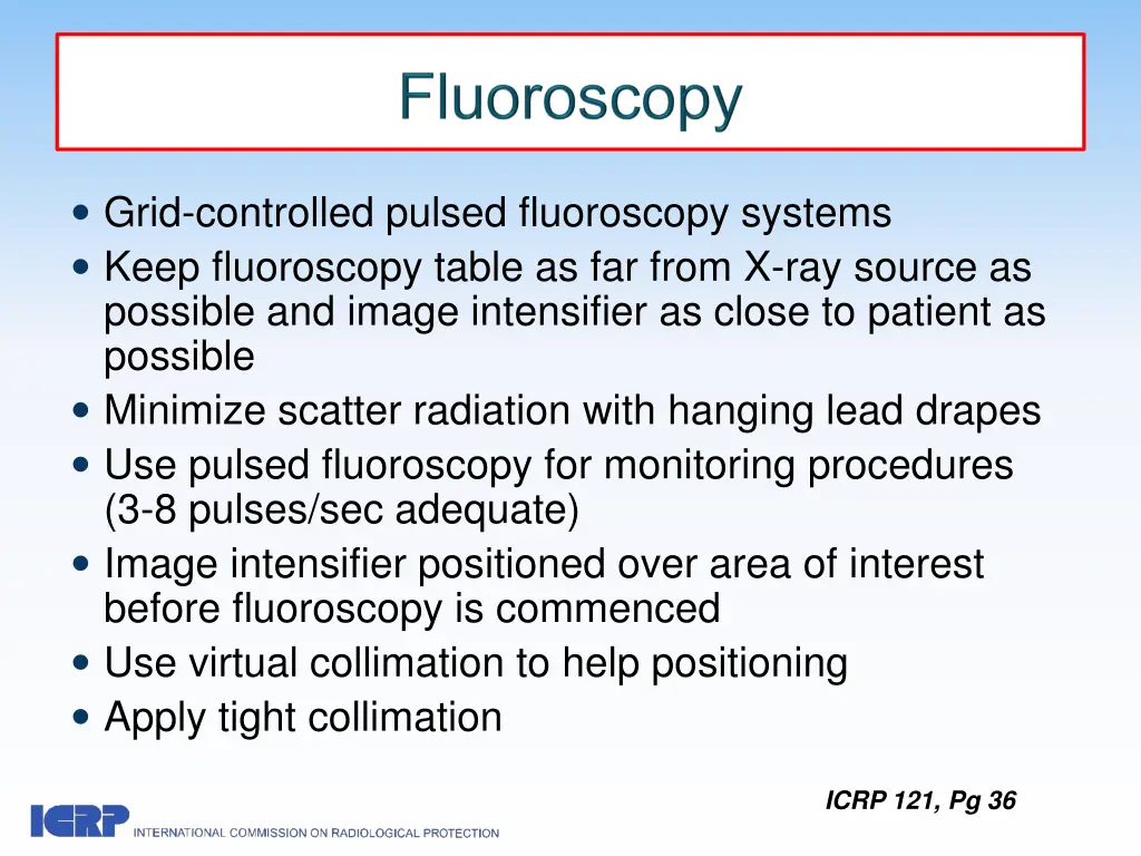 grid controlled pulsed fluoroscopy systems keep