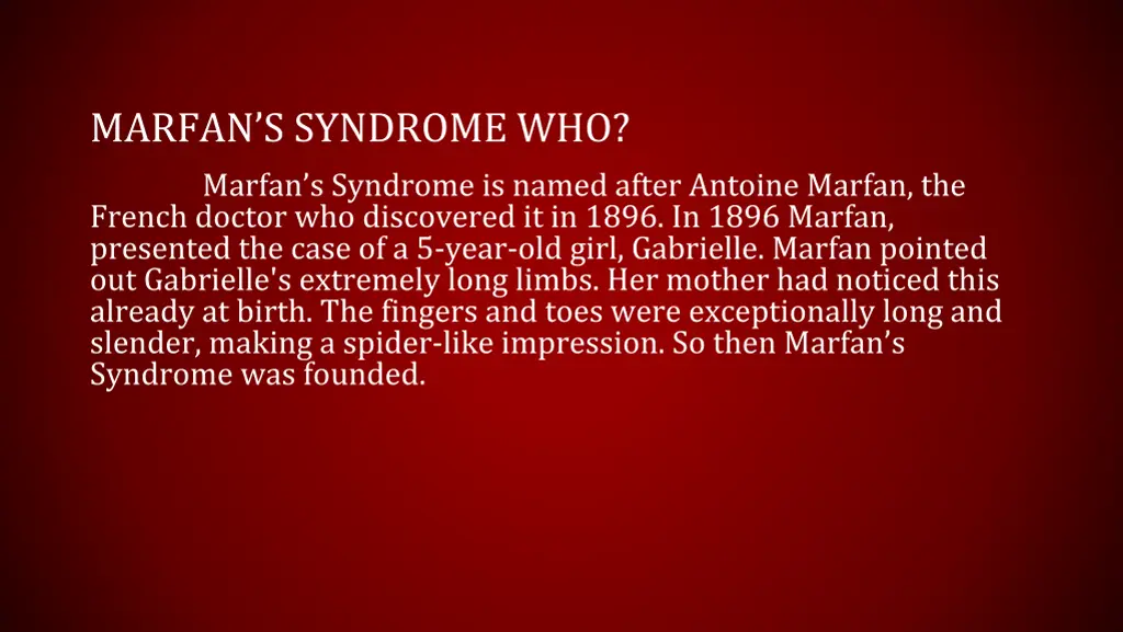 marfan s syndrome who marfan s syndrome is named