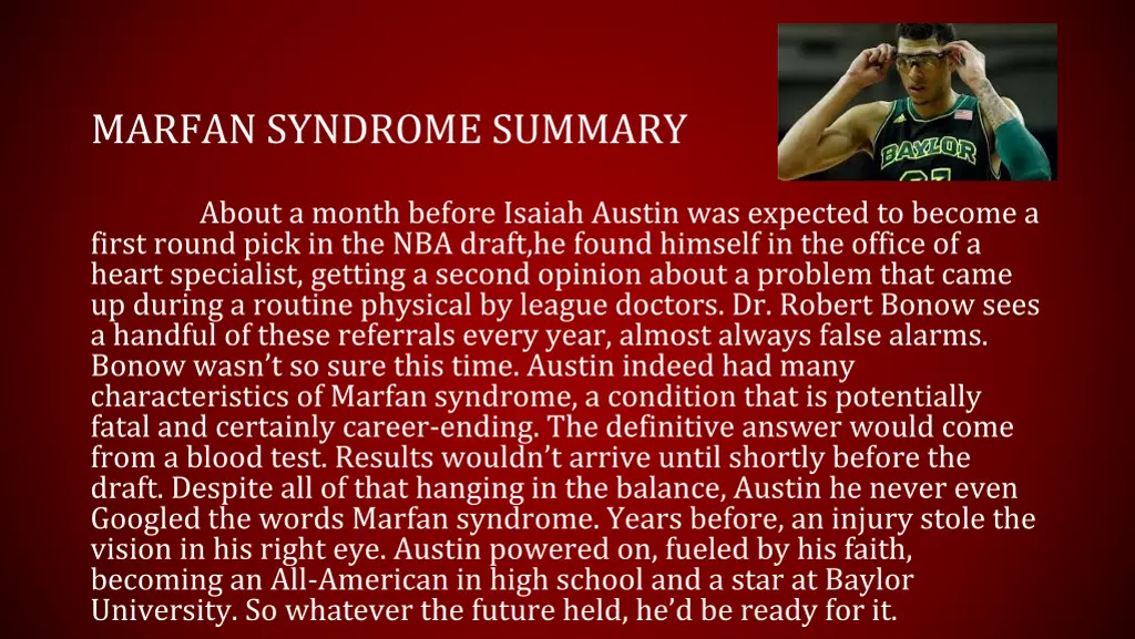 marfan syndrome summary