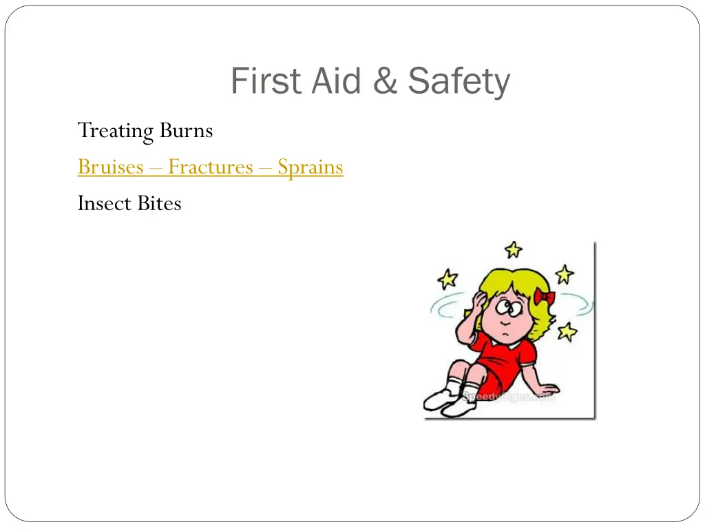 first aid safety