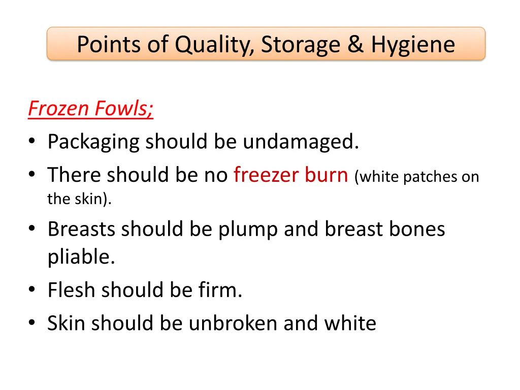 points of quality storage hygiene 1