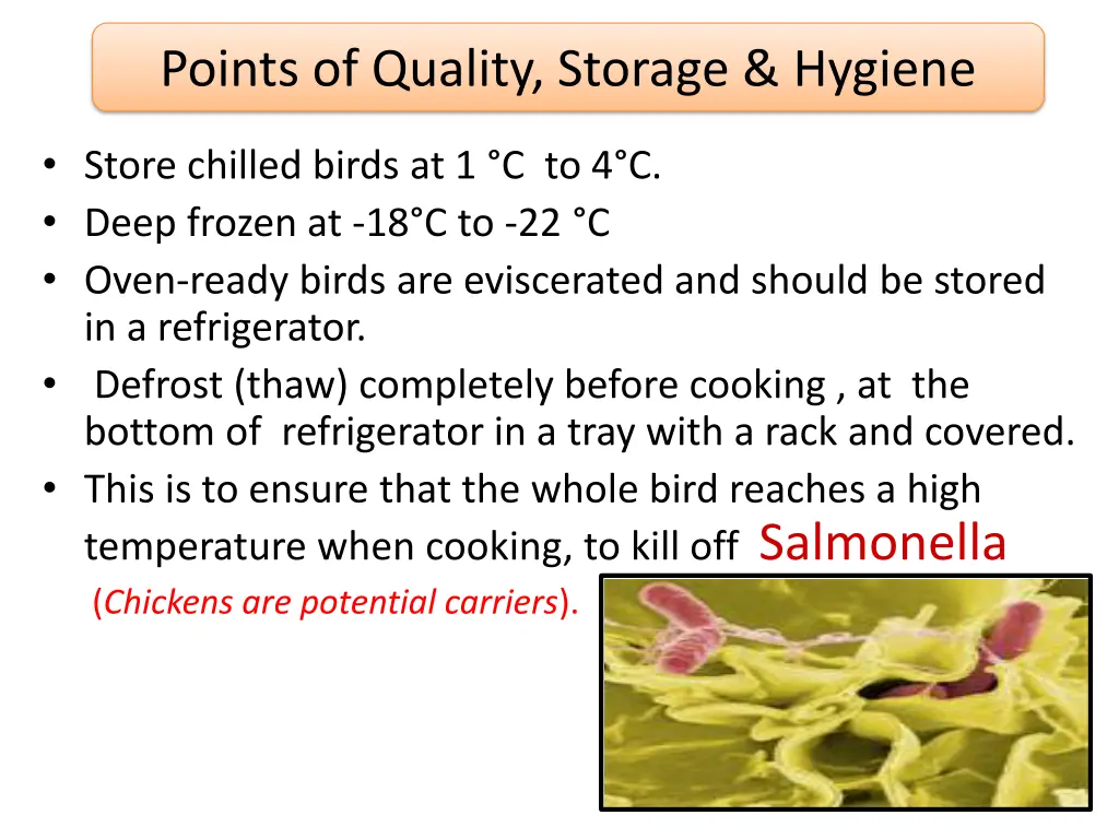 points of quality storage hygiene 2