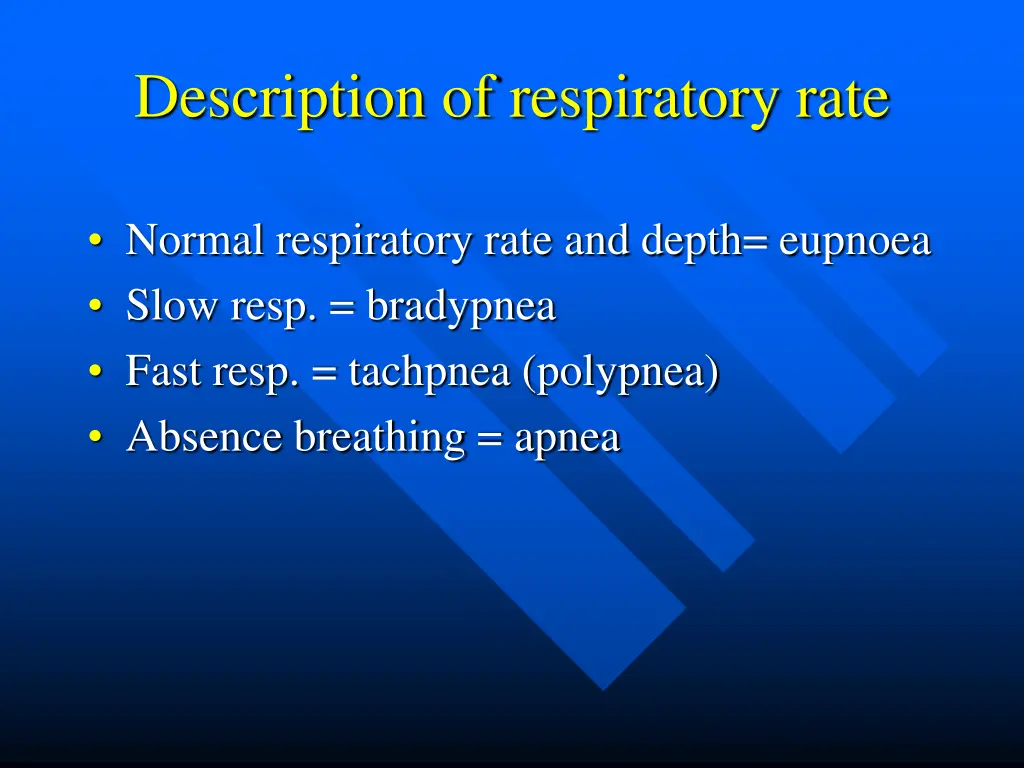 description of respiratory rate