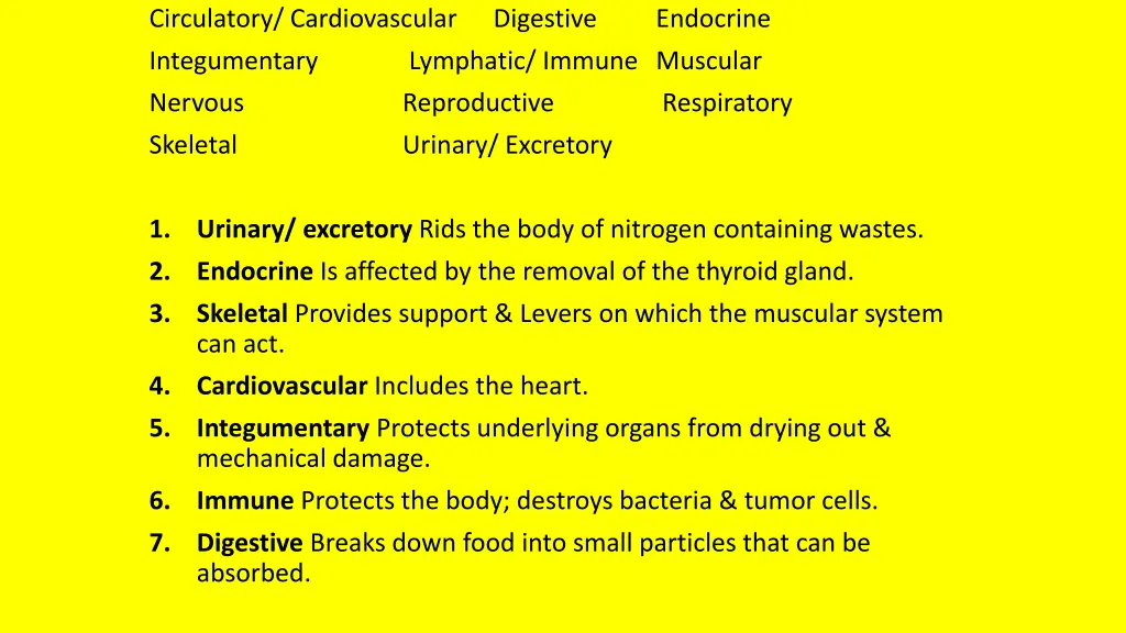 circulatory cardiovascular