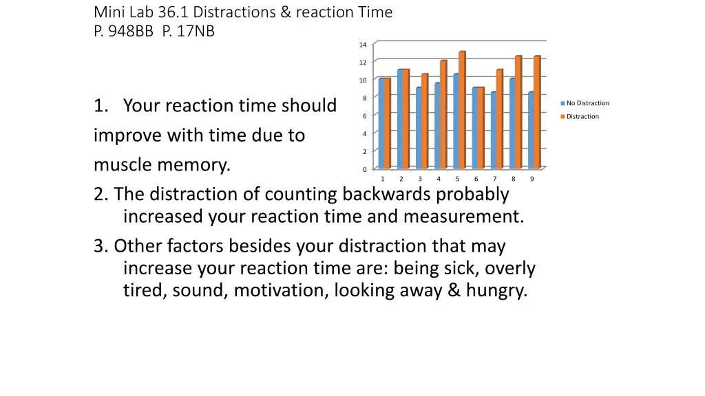 mini lab 36 1 distractions reaction time p 948bb