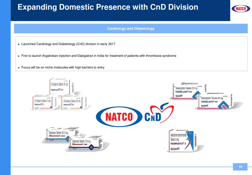 expanding domestic presence with cnd division