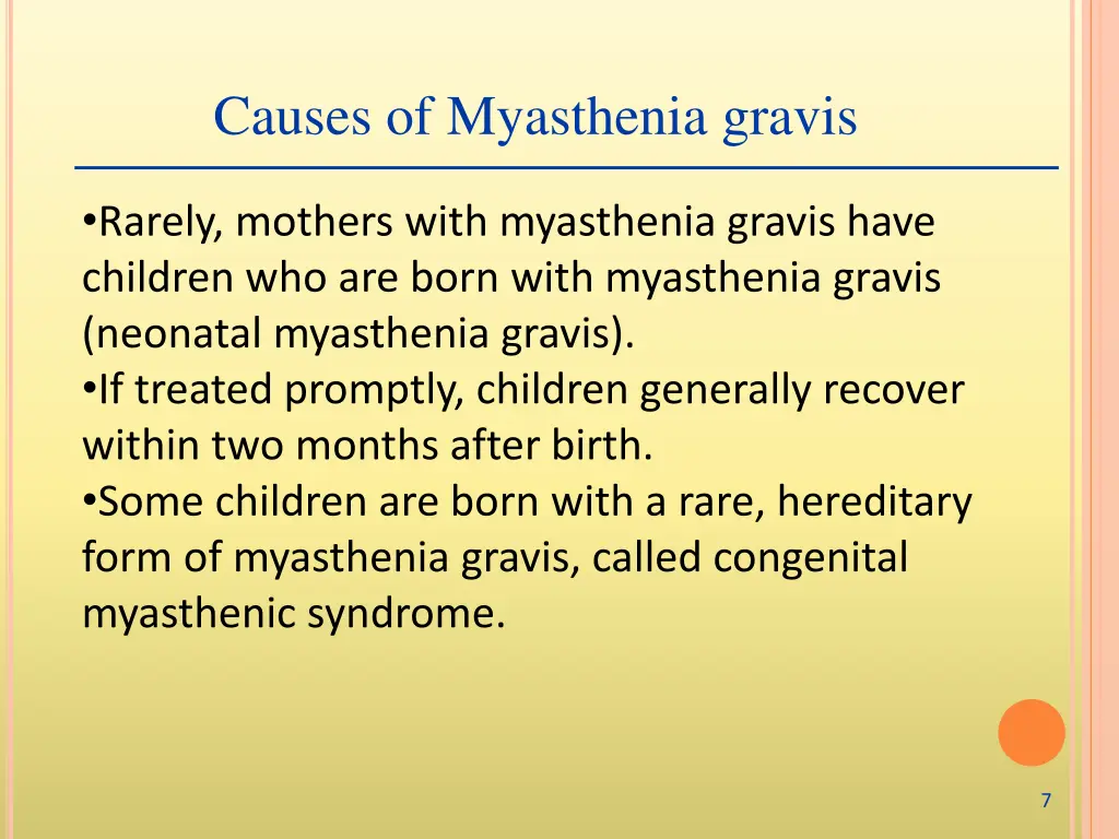 causes of myasthenia gravis 1