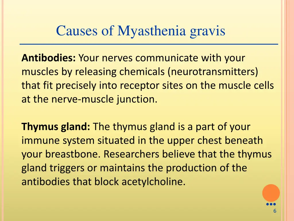 causes of myasthenia gravis