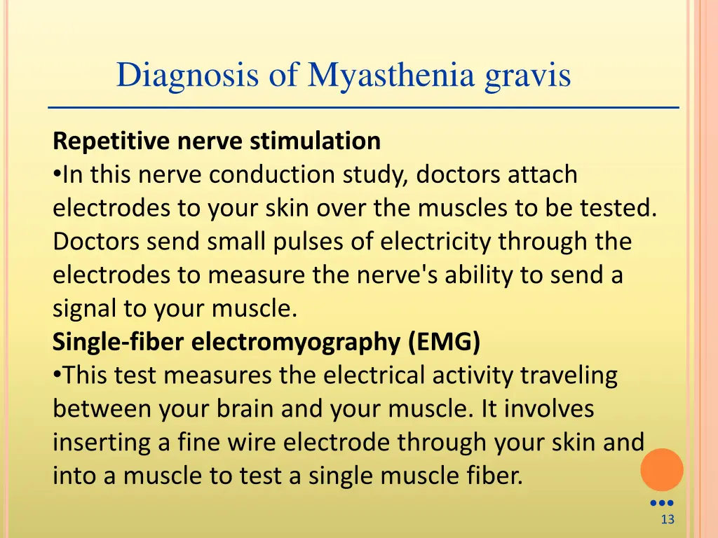 diagnosis of myasthenia gravis 1