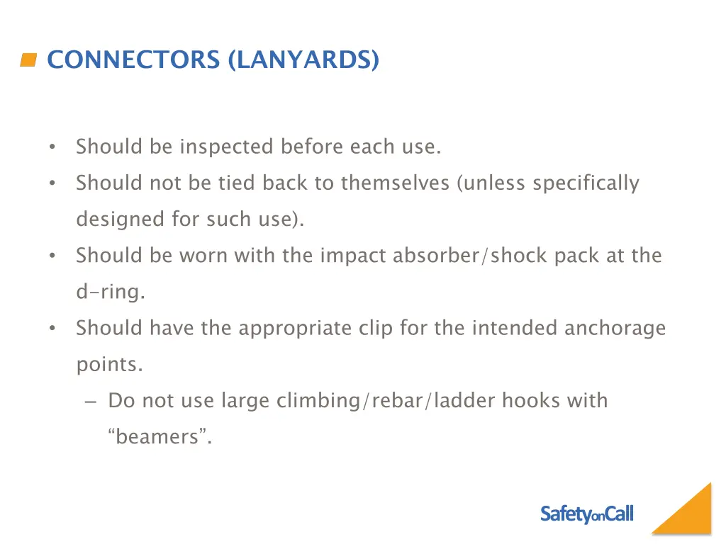 connectors lanyards