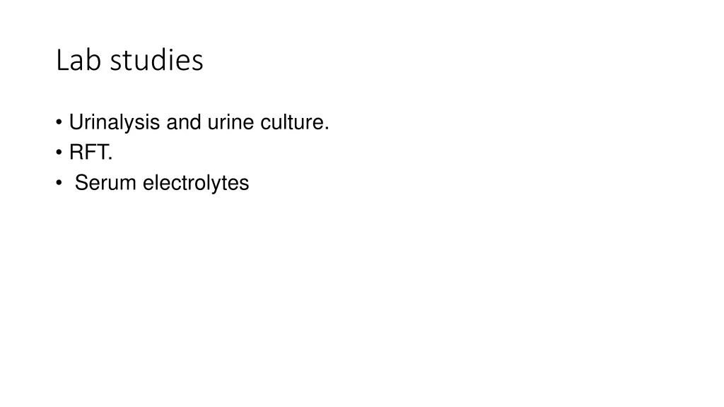 lab studies