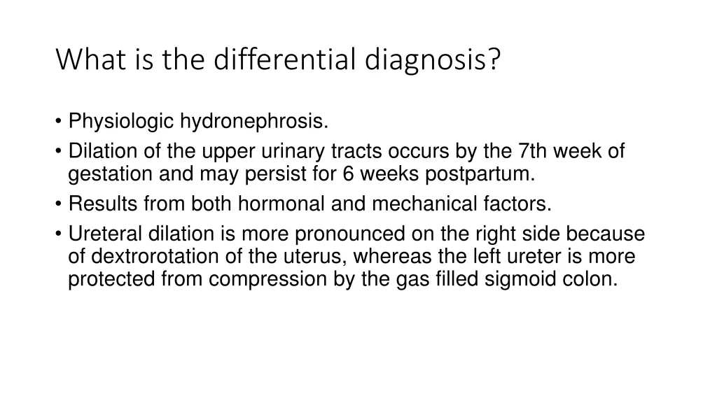 what is the differential diagnosis