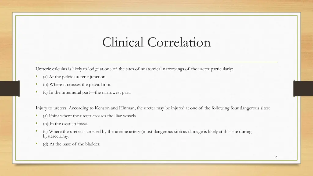 clinical correlation 1