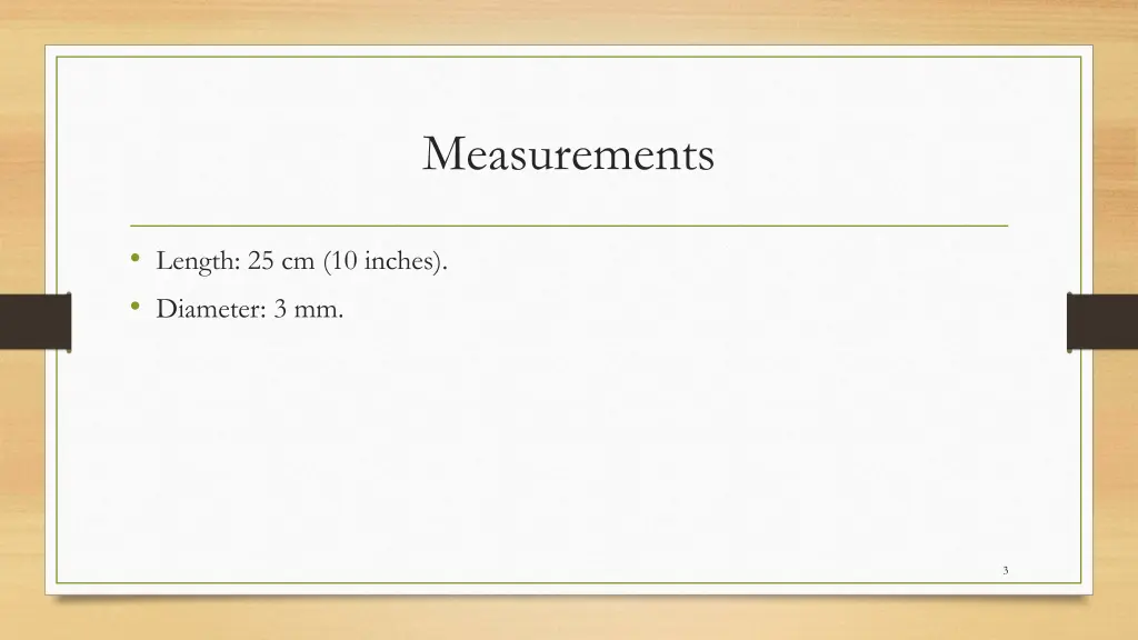 measurements