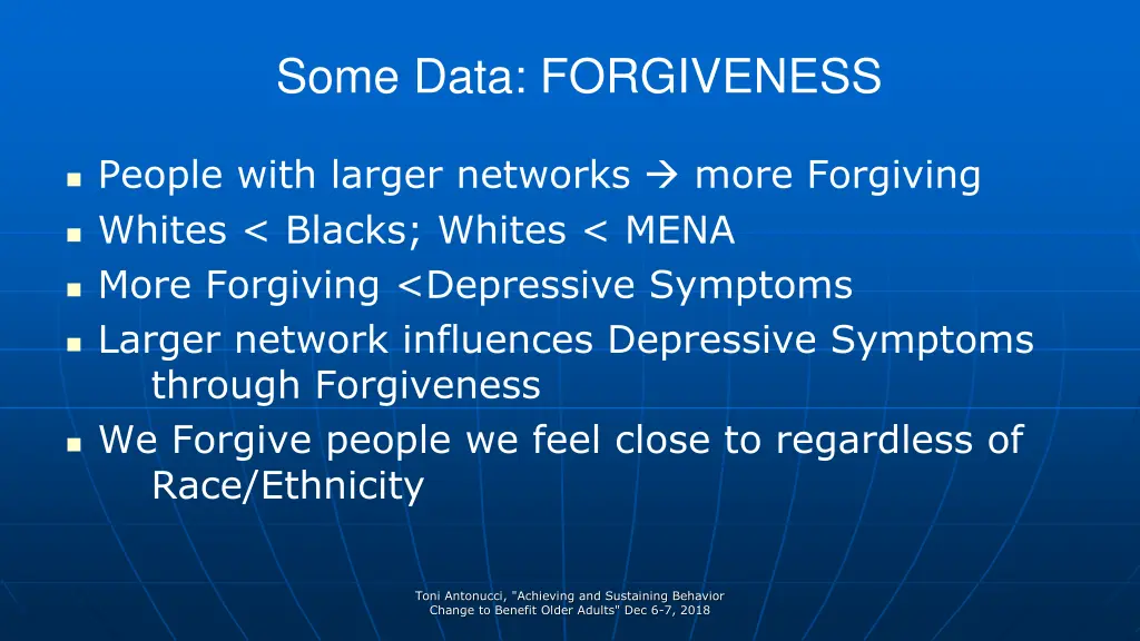 some data forgiveness people with larger networks