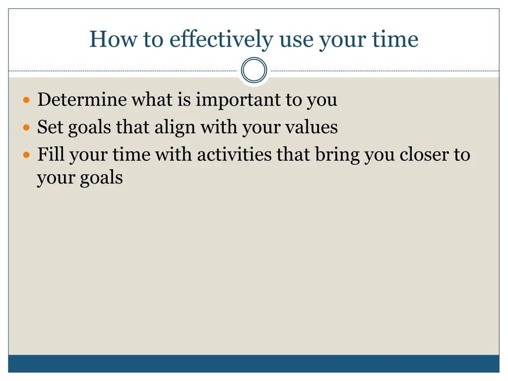 how to effectively use your time