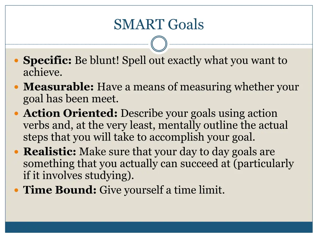 smart goals