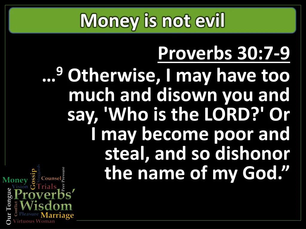 money is not evil 2