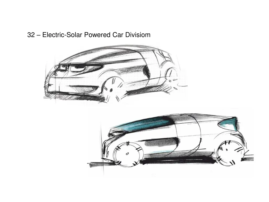 32 electric solar powered car divisiom