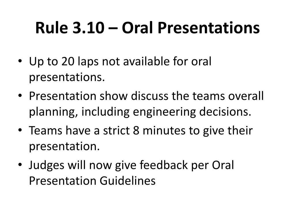 rule 3 10 oral presentations