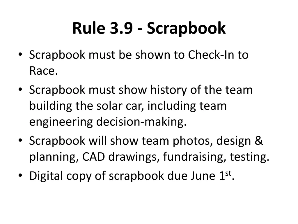 rule 3 9 scrapbook