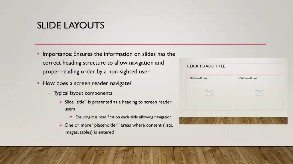 slide layouts