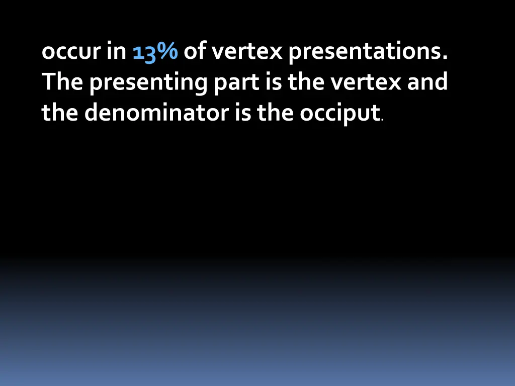 occur in 13 of vertex presentations