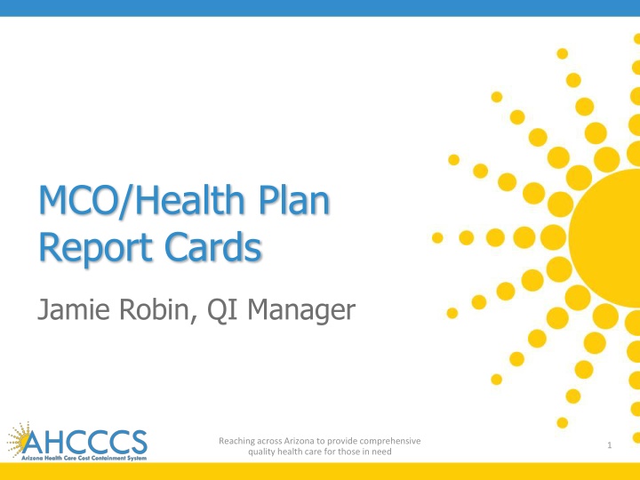 mco health plan report cards