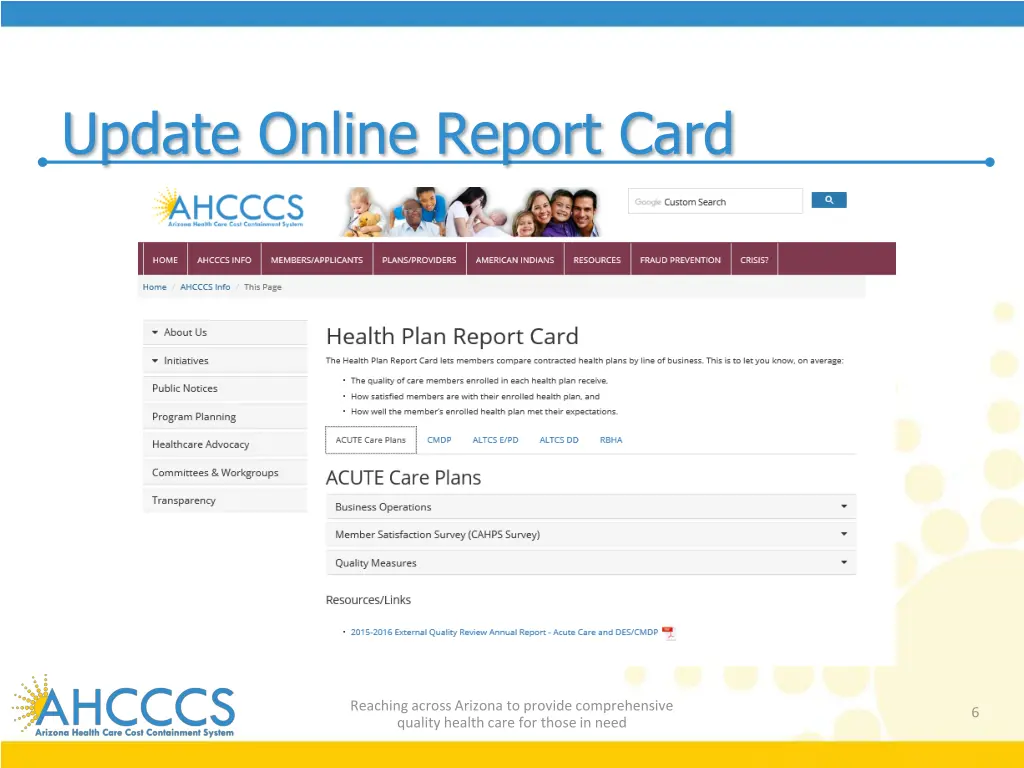 update online report card