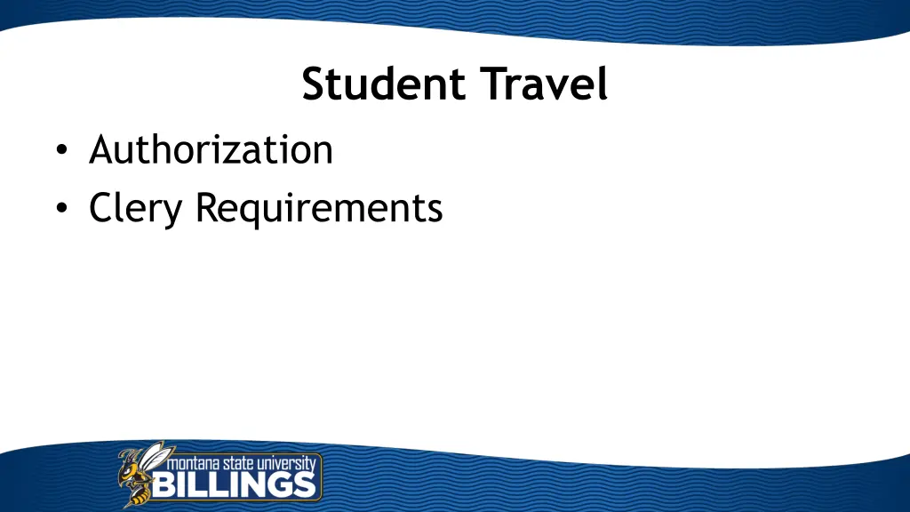 student travel