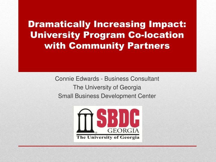 dramatically increasing impact university program