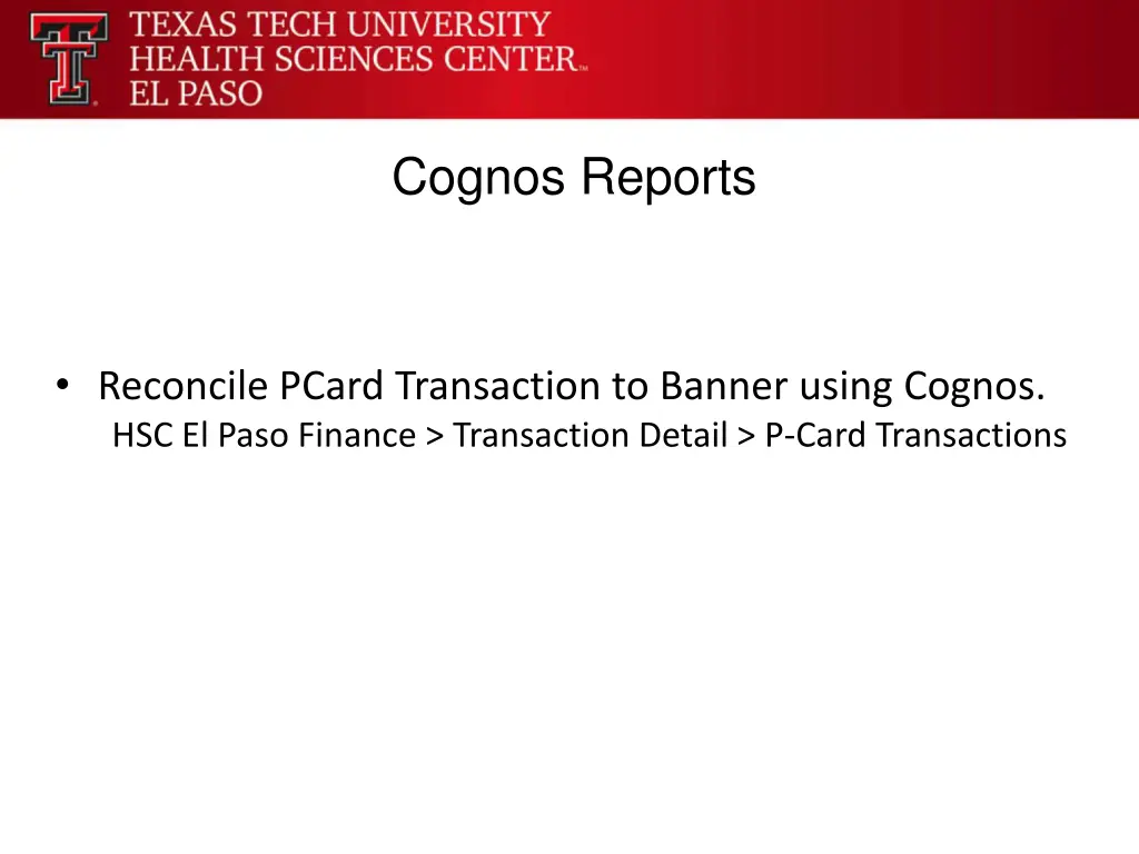 cognos reports