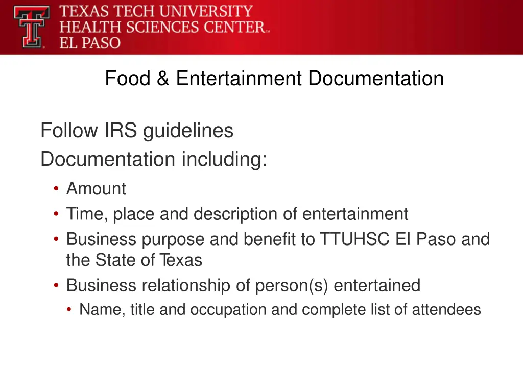 food entertainment documentation